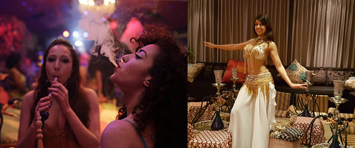 Shisha en loungemuziek in the thema Arabisch